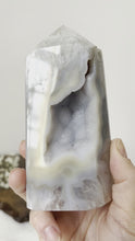 Load and play video in Gallery viewer, Agate Druzy Tower 546g
