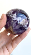 Load and play video in Gallery viewer, Chevron Amethyst Sphere
