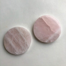 Ladda upp bild till gallerivisning, Rosenkvartsunderlägg (set om 2)
