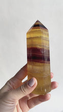 Load and play video in Gallery viewer, Yellow Fluorite Crystal Point #1
