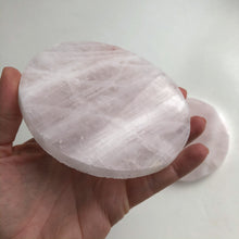 Ladda upp bild till gallerivisning, Rosenkvartsunderlägg (set om 2)