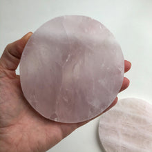 Load image into Gallery viewer, Rose Quartz Coasters (set of 2)
