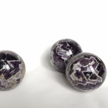 Load image into Gallery viewer, Chevron amethyst polished sphere
