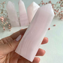 Load image into Gallery viewer, Pink Calcite Tower, 8-9 cm