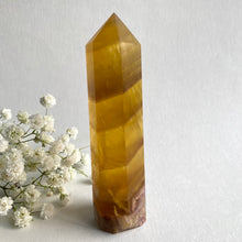 Load image into Gallery viewer, Yellow Fluorite Crystal Point #2