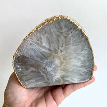 Load image into Gallery viewer, Agate Candle Holder, Gold #3