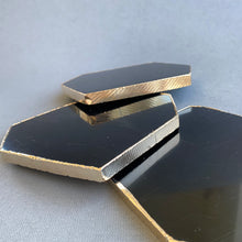 Ladda upp bild till gallerivisning, Svart Obsidian-underlägg, Golden Edge