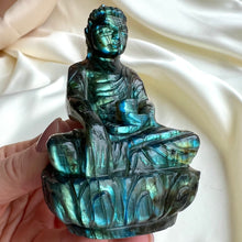 Ladda upp bild till gallerivisning, Labradorit Buddha
