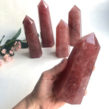 Ladda upp bild till gallerivisning, Jordgubbskvartskristallpunkt