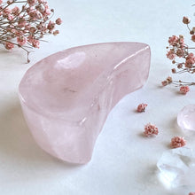 Ladda upp bild till gallerivisning, Månskål i rosenkvarts