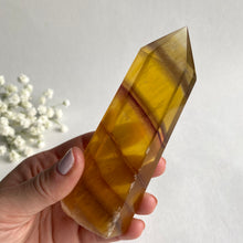 Load image into Gallery viewer, Yellow Fluorite Crystal Point #3
