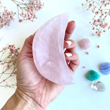 Ladda upp bild till gallerivisning, Månskål i rosenkvarts