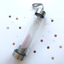 Load image into Gallery viewer, Bottle with Rose Quartz
