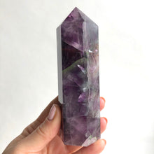 Load image into Gallery viewer, Purple Fluorite Crystal Point Large
