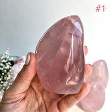 Ladda upp bild till gallerivisning, Rosenkvarts stående friform 9 cm