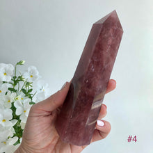 Ladda upp bild till gallerivisning, Jordgubbskvartskristallpunkt