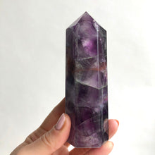 Load image into Gallery viewer, Purple Fluorite Crystal Point Large