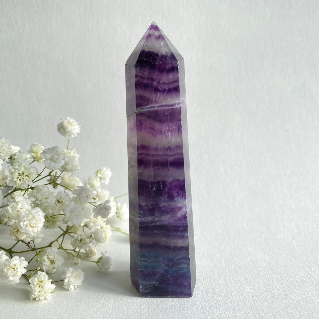 Purple Fluorite Crystal Point #3