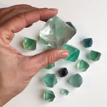 Load image into Gallery viewer, Fluorite Octahedrons, set of 3