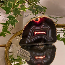 Load image into Gallery viewer, Black Agate Candle Holder, Gold #5