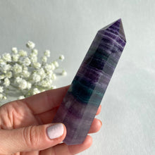 Load image into Gallery viewer, Purple Fluorite Crystal Point #5