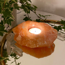 Load image into Gallery viewer, Orange Calcite Candle Holder