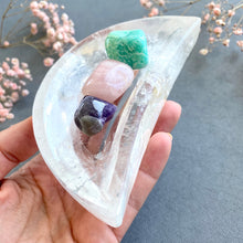 Ladda upp bild till gallerivisning, Klar kvarts månskål