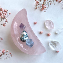 Ladda upp bild till gallerivisning, Månskål i rosenkvarts