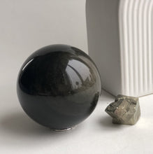 Ladda upp bild till gallerivisning, Gyllene glans Obsidian sfär
