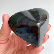 Load image into Gallery viewer, Rainbow obsidian heart