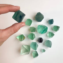 Load image into Gallery viewer, Fluorite Octahedrons, set of 3