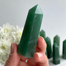 Ladda upp bild till gallerivisning, Grön aventurinkristallpunkt liten