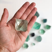 Load image into Gallery viewer, Fluorite Octahedrons, set of 3