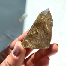 Ladda upp bild till gallerivisning, Rutilerad kvartskristallpunkt