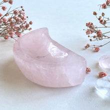 Ladda upp bild till gallerivisning, Månskål i rosenkvarts