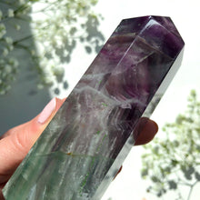 Load image into Gallery viewer, Purple Fluorite Crystal Point Large