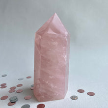 Ladda upp bild till gallerivisning, Rosenkvartskristallpunkt #22
