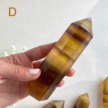 Load image into Gallery viewer, Yellow Fluorite Crystal Point 12 cm