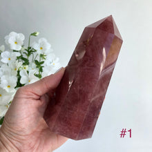 Ladda upp bild till gallerivisning, Jordgubbskvartskristallpunkt