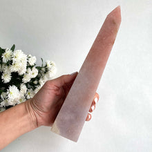 Load image into Gallery viewer, Pink Amethyst Obelisk XXL, 24 cm