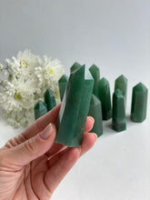 Ladda upp bild till gallerivisning, Grön aventurinkristallpunkt liten