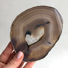 Ladda upp bild till gallerivisning, Agatskiva Silverkant