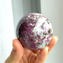 Ladda upp bild till gallerivisning, Rubellite (pink tourmaline) Sphere #2
