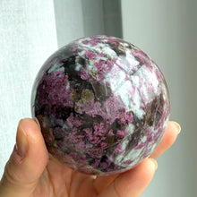 Ladda upp bild till gallerivisning, Rubellite (pink tourmaline) Sphere #1
