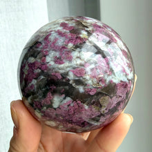 Ladda upp bild till gallerivisning, Rubellite (pink tourmaline) Sphere #1
