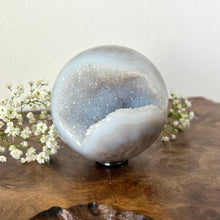 Load image into Gallery viewer, Agate Druzy Sphere Large #1
