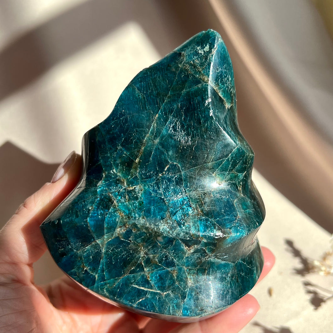 Blue Apatite Flame #4