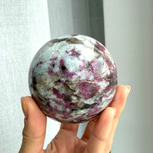 Ladda upp bild till gallerivisning, Rubellite (pink tourmaline) Sphere #1
