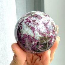 Ladda upp bild till gallerivisning, Rubellite (pink tourmaline) Sphere #2
