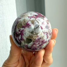 Ladda upp bild till gallerivisning, Rubellite (pink tourmaline) Sphere #2
